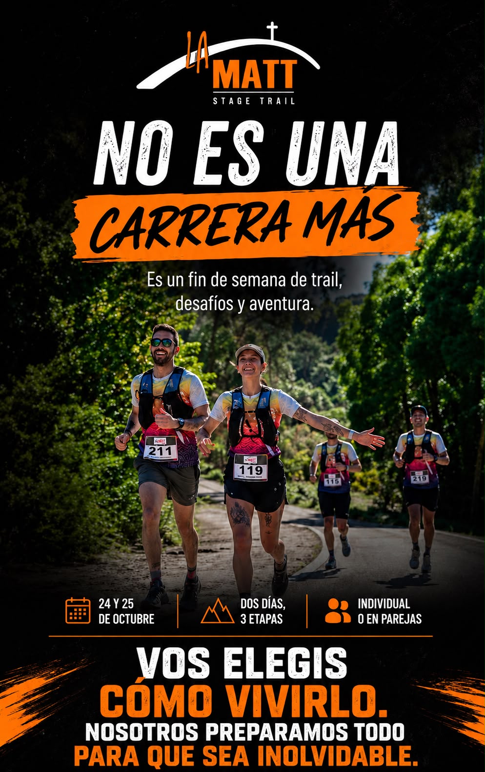 Imagen publicada por Mileu Aventura Todoterreno sobre La Matt Stage Trail 2026. Los datos están en esta misma página.