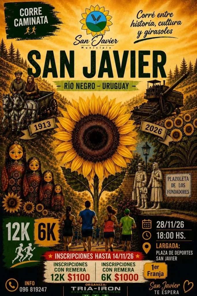 Imagen publicada por Tria-Iron Eventos Deportivos sobre Correcaminata San Javier 2026. Los datos están en esta misma página.
