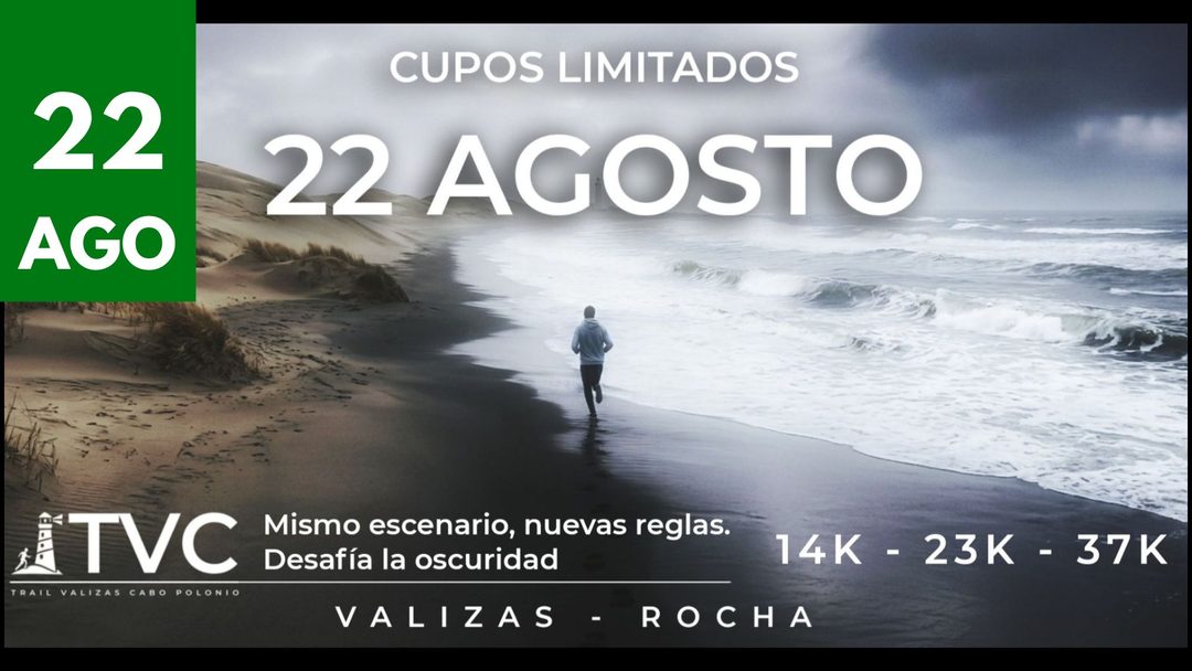 Imagen publicada por UTVC, vía mtbcalendario.uy
              sobre Trail Valizas Cabo Polonio 2026. Los datos están en esta misma página.
